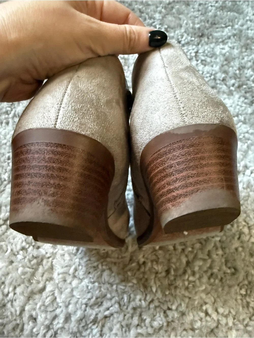 Women’s Taupe Suede Ankle Booties - Stylish Everyday Comfort